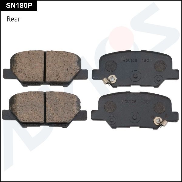 

КОЛОДКИ ТОРМОЗНЫЕ ДИСКОВЫЕ, SN180P