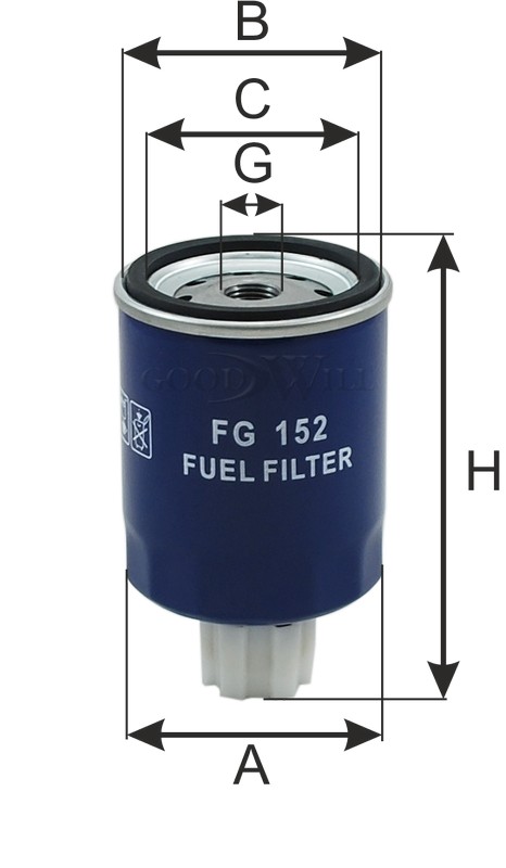 

ФИЛЬТР ТОПЛИВНЫЙ, FG152