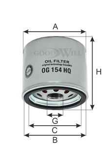 

ФИЛЬТР МАСЛЯНЫЙ ДВИГАТЕЛЯ, OG154HQ