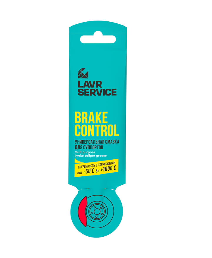 

LAVR SERVICE УНИВЕРСАЛЬНАЯ СМАЗКА ДЛЯ СУППОРТОВ BRAKE CONTROL, 5 Г, LN3528
