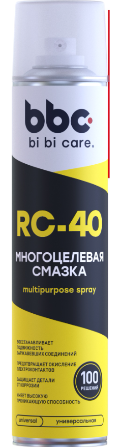 

BI BI CARE СМАЗКА МНОГОЦЕЛЕВАЯ RC-40 (ВЛОЖЕНИЙ 49ШТ), 400 МЛ, 4007
