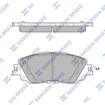 

КОЛОДКИ ТОРМОЗНЫЕ ПЕРЕДНИЕ SP4275, SP4275