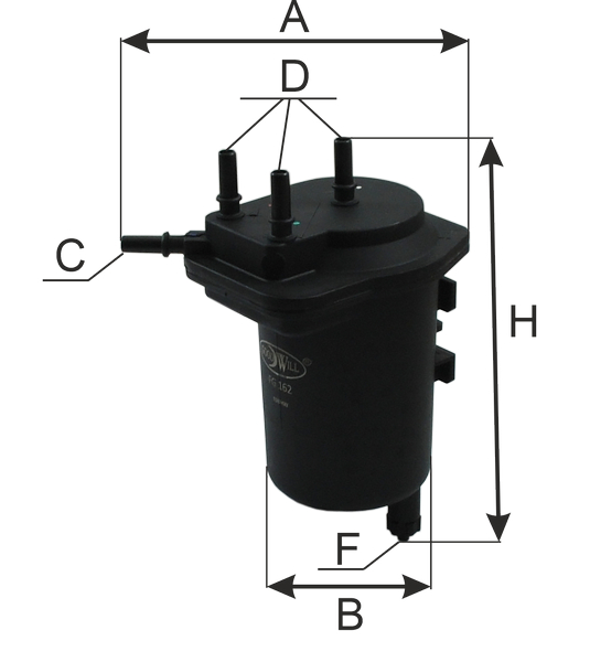 

ФИЛЬТР ТОПЛИВНЫЙ, FG162