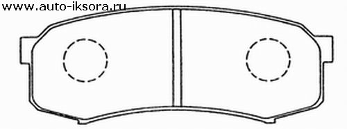 Колодки тормозные зад toyota land cruiser/lexus 90- новый артикул d2090h