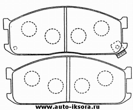 Комплект передних тормозных колодок