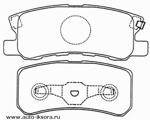Колодки тормозные зад mitsubishi grandis 2.0/2.4/di-d 04/04- новый артикул d6106h