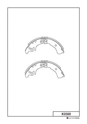 

КОЛОДКИ ТОРМОЗНЫЕ БАРАБАННЫЕ, ЗАДНИЕ TO VITZ NCP10/SCP10/13 99-, PLATZ NCP12/SCP11 (2WD) 99-05, WILL VI NCP19 00-02, K2350