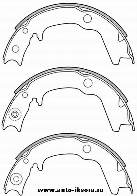 

КОЛОДКИ ТОРМОЗНЫЕ БАРАБАННЫЕ, ЗАДНИЕ/ПАРКОВОЧНЫЕ MI PAJERO_IO H76W 00-02/+TURBO 02-, RVR N11W, CHARIOT/GRANDIS N86W 97-, SIGMA/RAMDA E15/E15A/E17A/E18A 83-, PROUDI/DIGNITY/DEBONAIR/DEBONAIR_V S11A/S12A/S12AG 86-, SPACE RUNNER N11W/N18W, SPACE WAGON N31W/N