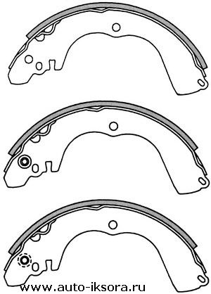 

КОЛОДКИ ТОРМОЗНЫЕ БАРАБАННЫЕ, ЗАДНИЕ MI LANCER CM2A/CM8A 95- CS2A/CS5A/CS5W 00-, PAJERO_MINI H53A/H58A 98-, PAJERO_IO H61W/H62W/H66W/H67W/H71W/H72W/H76W/H77W 98-, MIRAGE CL2A/CM2A/CM8A 95-, CHARIOT/GRANDIS N84W/N94W/N86W 97-, RVR N61W/N64WG/N71W/N73WG/N74