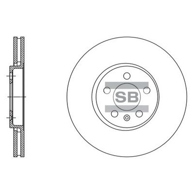 

ДИСК ТОРМОЗНОЙ ПЕРЕДНИЙ, SD5408