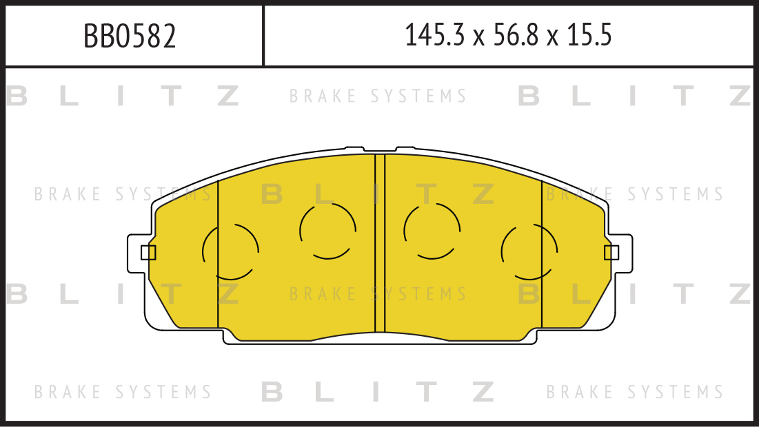 

КОЛОДКИ ТОРМОЗНЫЕ ДИСКОВЫЕ TOYOTA HIACE 93-, BB0582