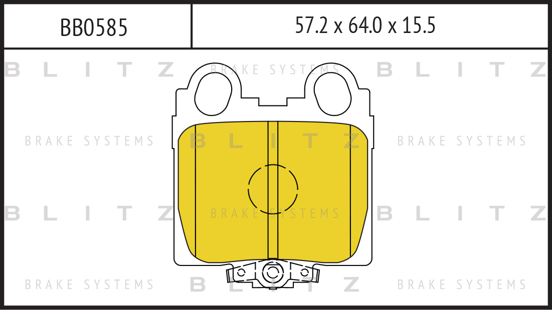 

КОЛОДКИ ТОРМОЗНЫЕ ДИСКОВЫЕ LEXUS GS300, 430 97-, IS200, 300 99-, BB0585