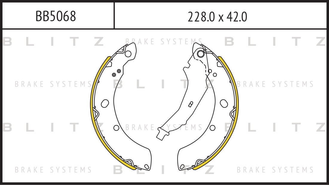 

КОЛОДКИ ТОРМОЗНЫЕ БАРАБАННЫЕ VW POLO SEDAN 11-, BB5068