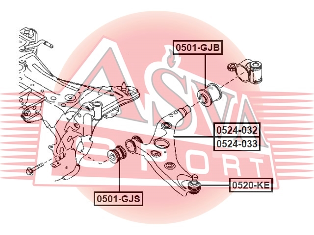 

РЫЧАГ ПОДВЕСКИ MAZDA 3 2013-2016 LOWER, 0524032