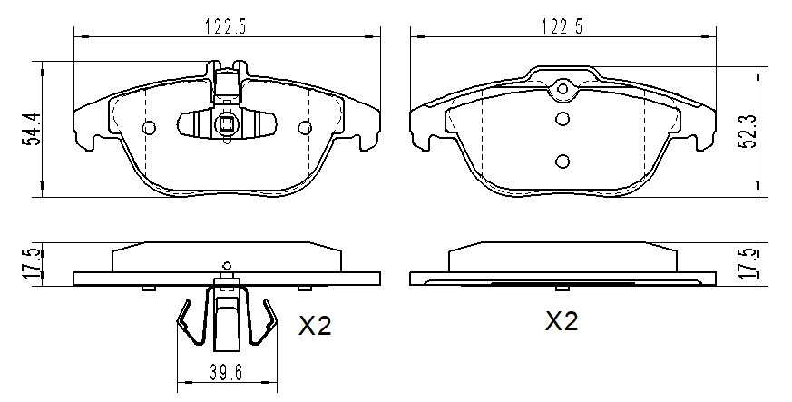 

КОЛОДКИ ТОРМОЗНЫЕ MERCEDES-BENZ C180-350(W204) 07-, E200K-550(C207) 09-, GLK200-350(X204) 08-ЗАДНИЕ, В КОМПЛЕКТЕ СО СМАЗКОЙ (5Г), B1109012