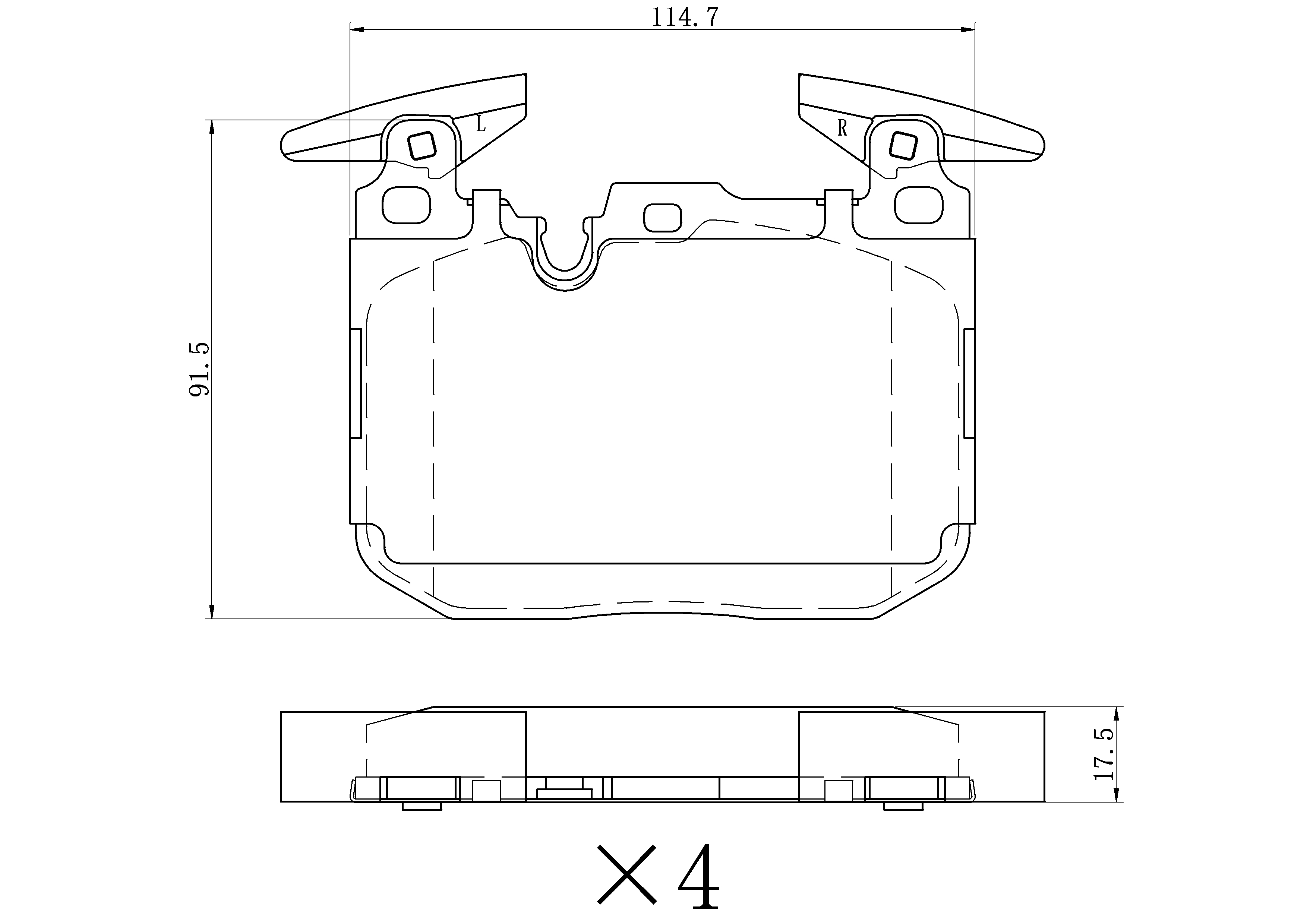 

КОЛОДКИ ТОРМОЗНЫЕ BMW 3 (F30, F80) 11- ПЕРЕДНИЕ, В КОМПЛЕКТЕ СО СМАЗКОЙ (5Г), B1114013