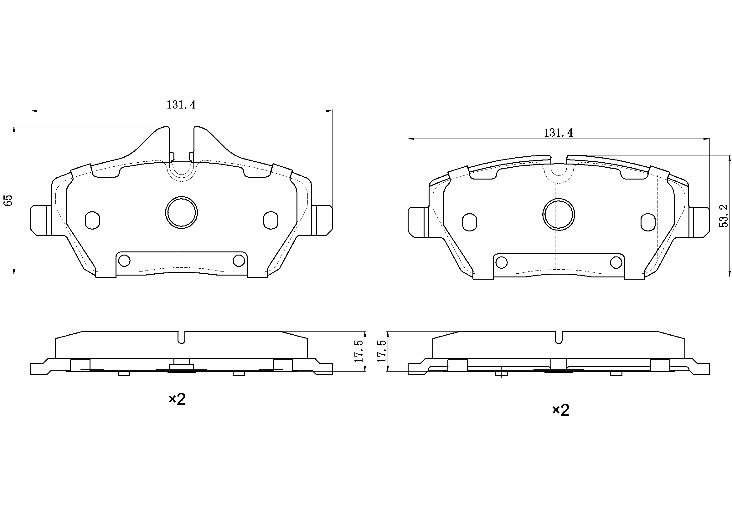 

КОЛОДКИ ТОРМОЗНЫЕ ПРЕМИУМ BMW 1(E81, 7) 1.6-2.0 06-12, MINI 06- ПЕРЕДНИЕ, В КОМПЛЕКТЕ СО СМАЗКОЙ (5Г), BP1114003