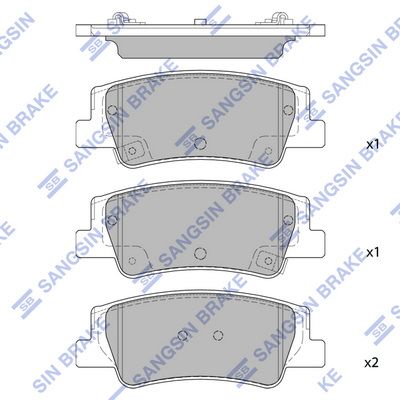 

КОЛОДКИ ТОРМОЗНЫЕ ЗАДНИЕ SP4335, SP4335