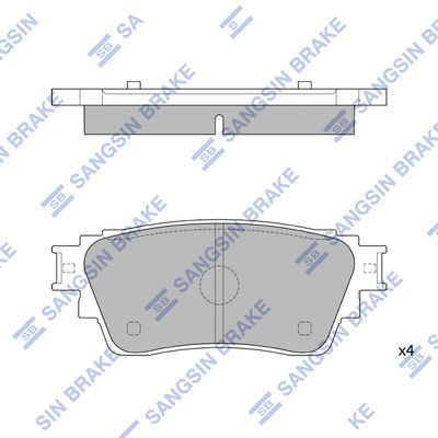 

КОЛОДКИ ТОРМОЗНЫЕ ЗАДНИЕ SP4350, SP4350