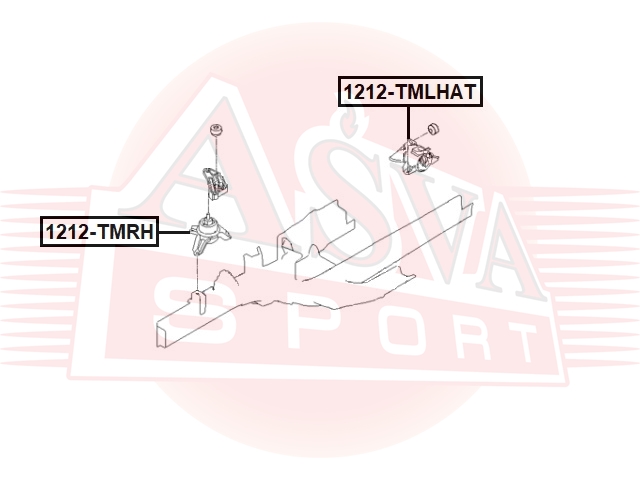 

ПОДУШКА ДВИГАТЕЛЯ, 1212TMLHAT