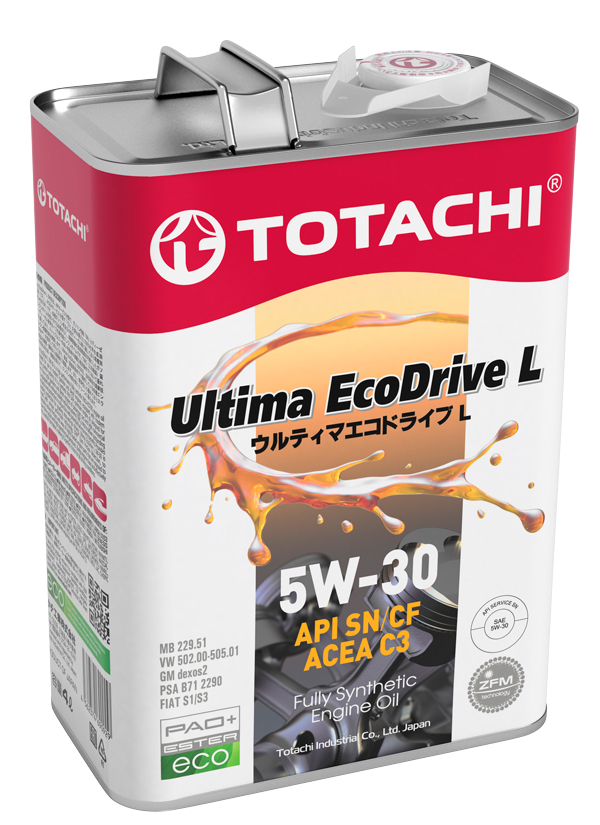 Моторное масло TOTACHI ULTIMA ECODRIVE L 5W-3...
