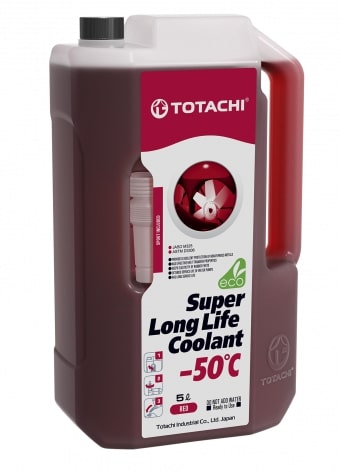 

Охлаждающая жидкость TOTACHI SUPER LLC Red -50C 5л, 41905