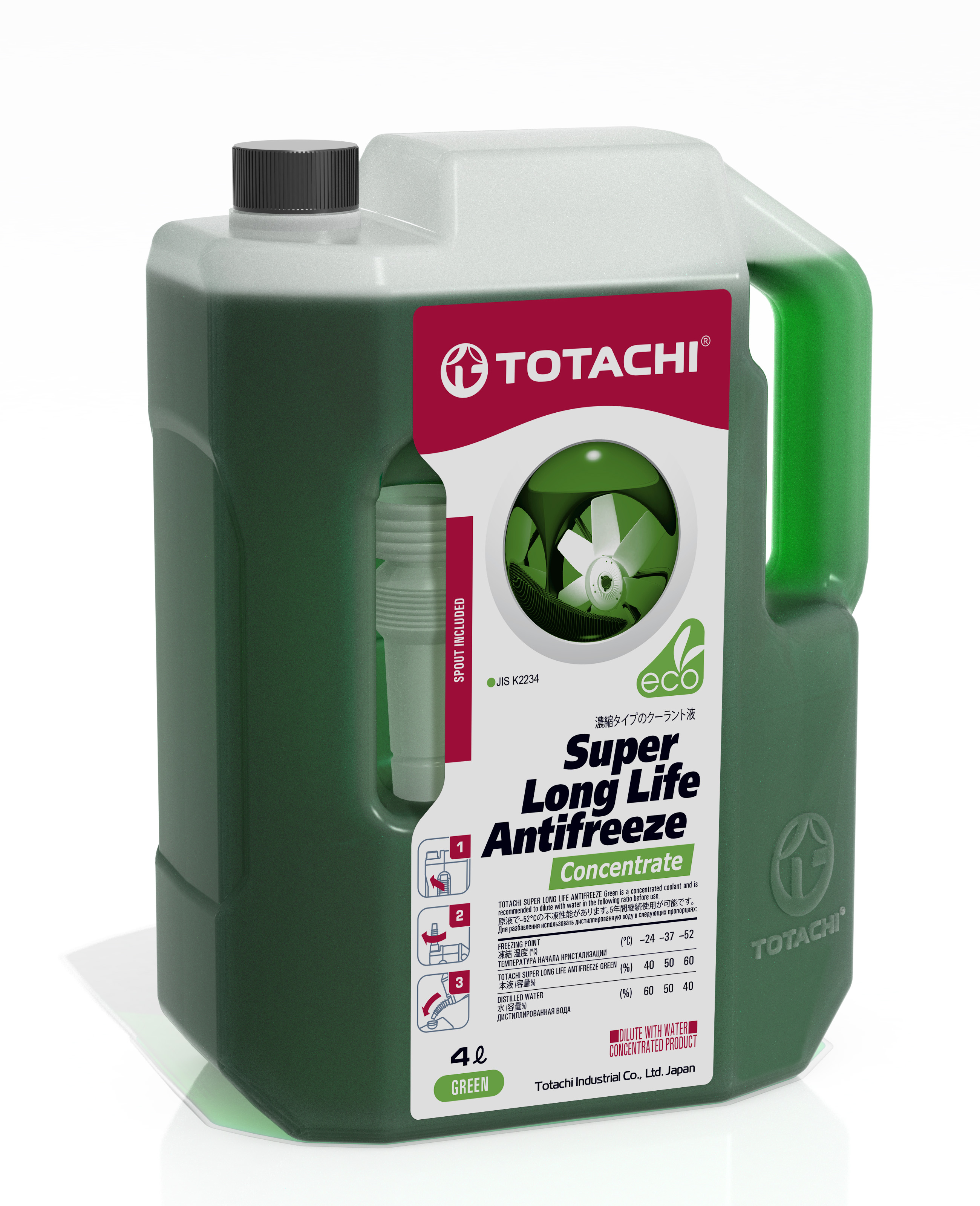 

Концентрат антифриза TOTACHI SUPER LLA Green 4л, 44305