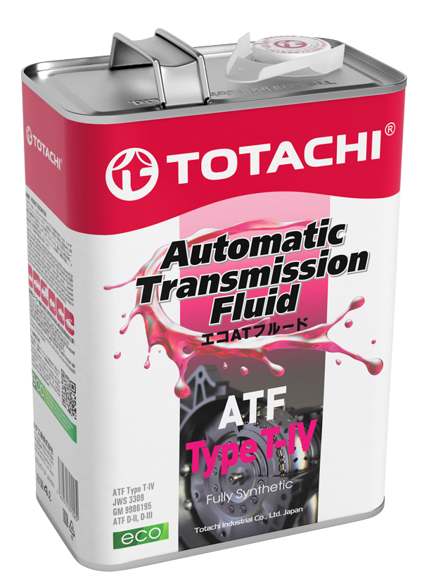

Масло трансмиссионное Totach, ATF TYPE T-IV, синтетическое, 4L, 20204
