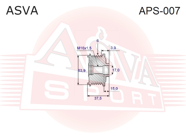 

ОБГОННАЯ МУФТА, APS007