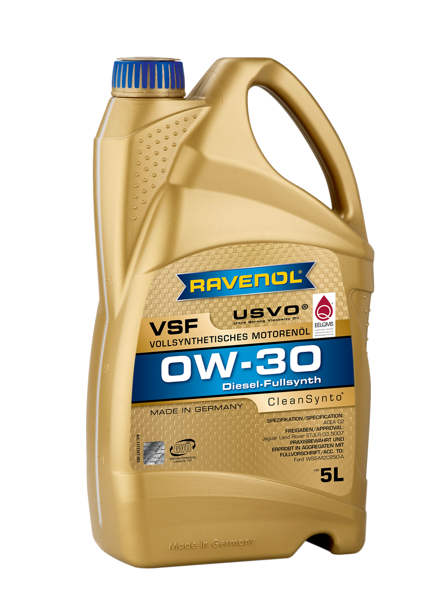 Моторное масло RAVENOL VSF SAE 0W-30 (5л), шт