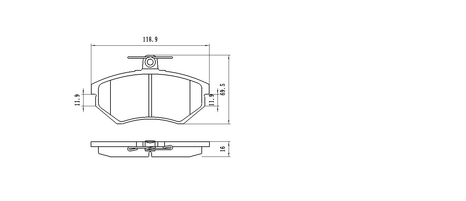 

WINKOD КОЛОДКИ ДИСКОВЫЕ | ПЕРЕДНИЕ VOLKSWAGEN PASSAT (88-93) VOLKSWAGEN GOLF III 1H1 (91-99) PASSAT 3A2, 35I (88-97), W0113BP