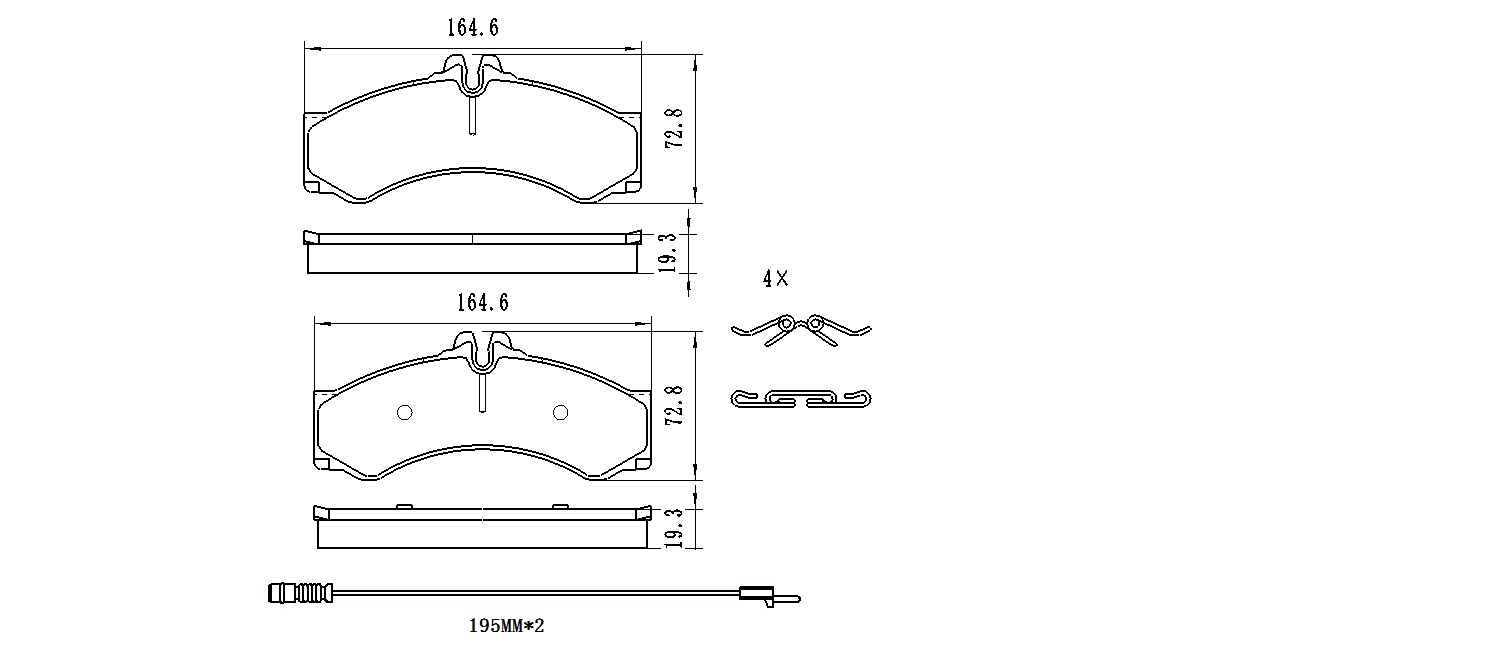 

WINKOD КОЛОДКИ ДИСКОВЫЕ | ПЕРЕДНИЕ MERCEDES BENZ SPRINTER 901, 902 (95-06), W1878BP
