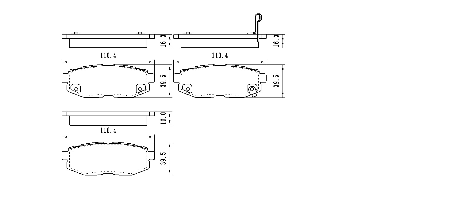 

WINKOD КОЛОДКИ ДИСКОВЫЕ | ЗАДНИЕ С ДАТЧИКОМ ИЗНОСА SUBARU TRIBECA B9 (05-), W1956BP