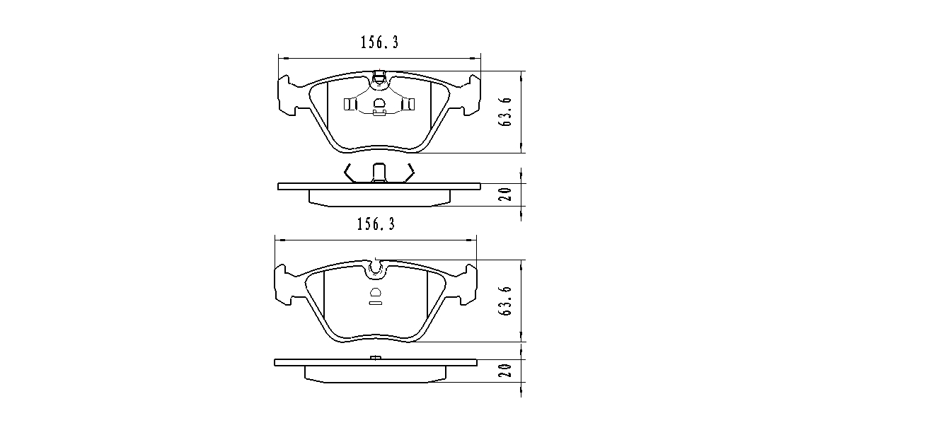 

WINKOD КОЛОДКИ ДИСКОВЫЕ | ПЕРЕДНИЕ BMW 5-SERIES E34 (88-95) M3 E36 (94-98) 7-SERIES E32 (86-94) (20 ММ), W227000BP