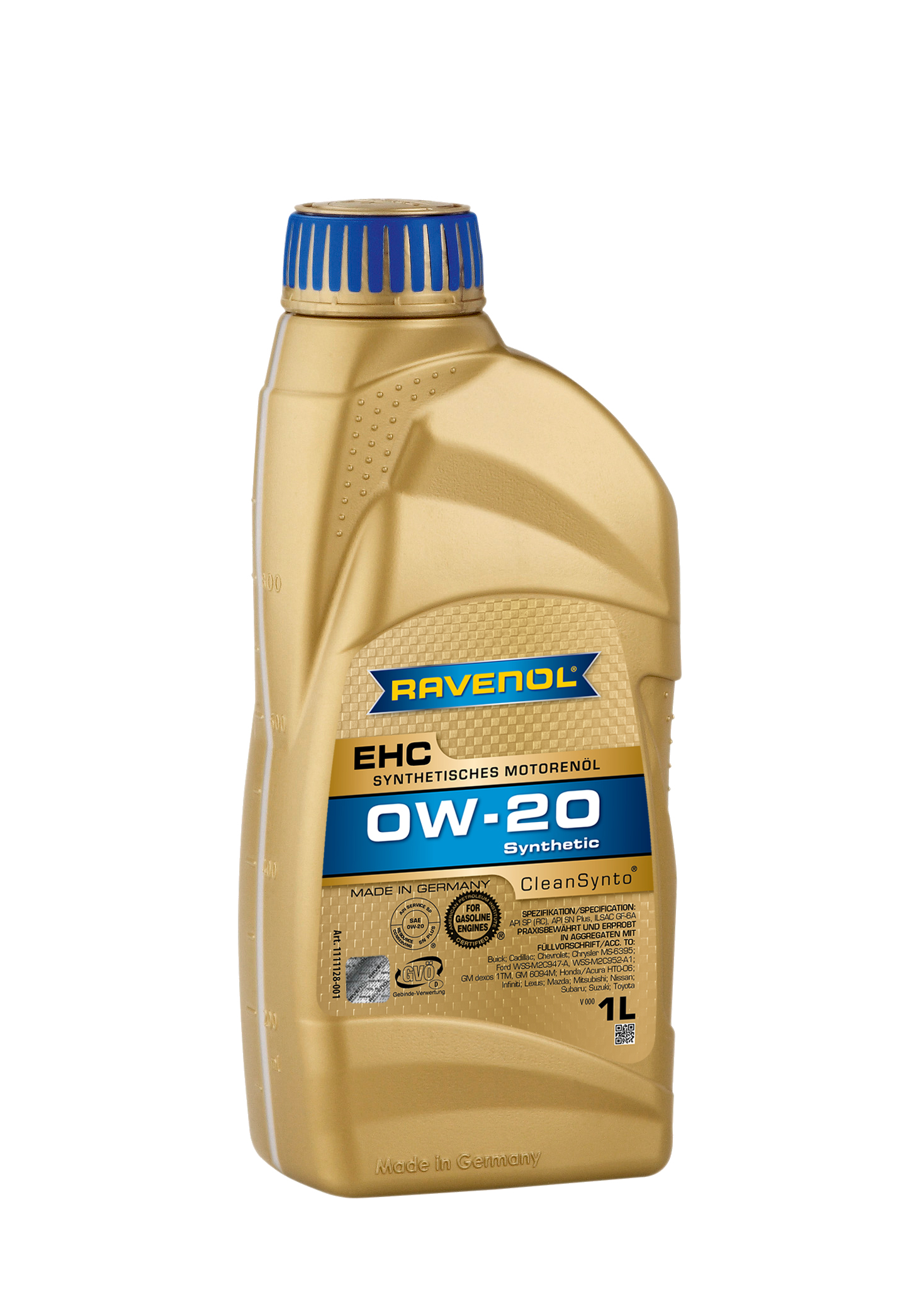 Моторное масло RAVENOL EHC SAE 0W-20 (1л), шт