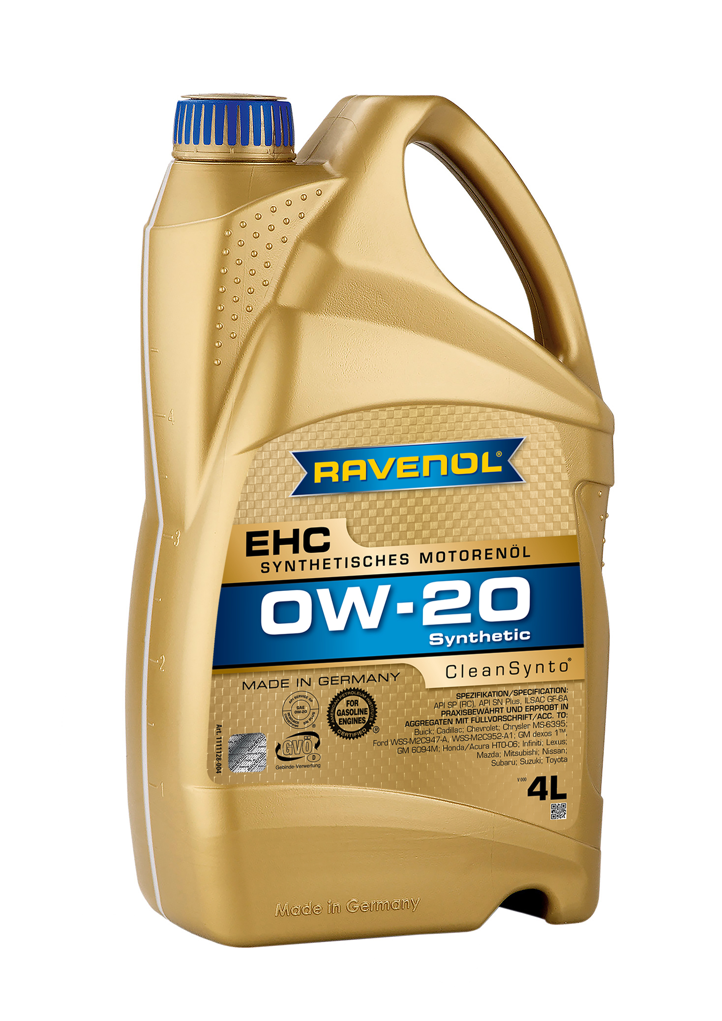 Моторное масло RAVENOL EHC SAE 0W-20 (4л), шт