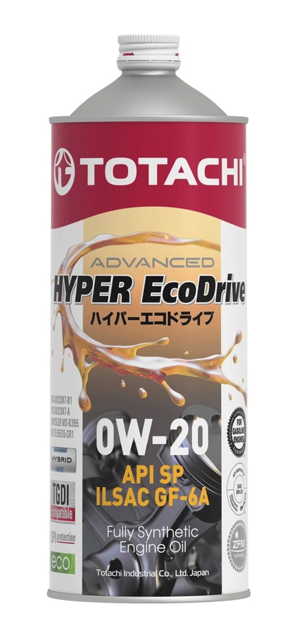 МОТОРНОЕ МАСЛО TOTACHI HYPER ECODRIVE 0W-20ИН...
