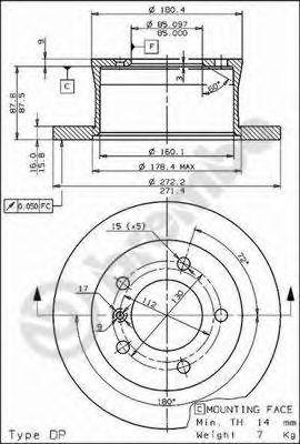 Диск тормозной mercedes-benz g-class (w461) 09/89- / mercedes-benz g-class (w463) 09/89- / mercedes