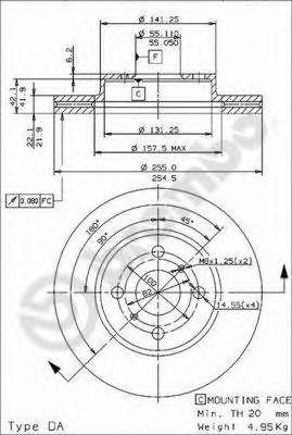 

ДИСК ТОРМОЗНОЙ GREAT WALL TENGYI C20R HATCHBACK 09/11- / GREAT WALL TENGYI C30 SALOON 05/10- / TOYO, 09573614