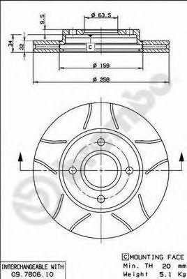 

ДИСК ТОРМОЗНОЙ FORD FIESTA BOX (J5, J3) 02/96- / FORD FIESTA BOX (JV) 05/98-08/03 / FORD FIESTA IV, 09780675
