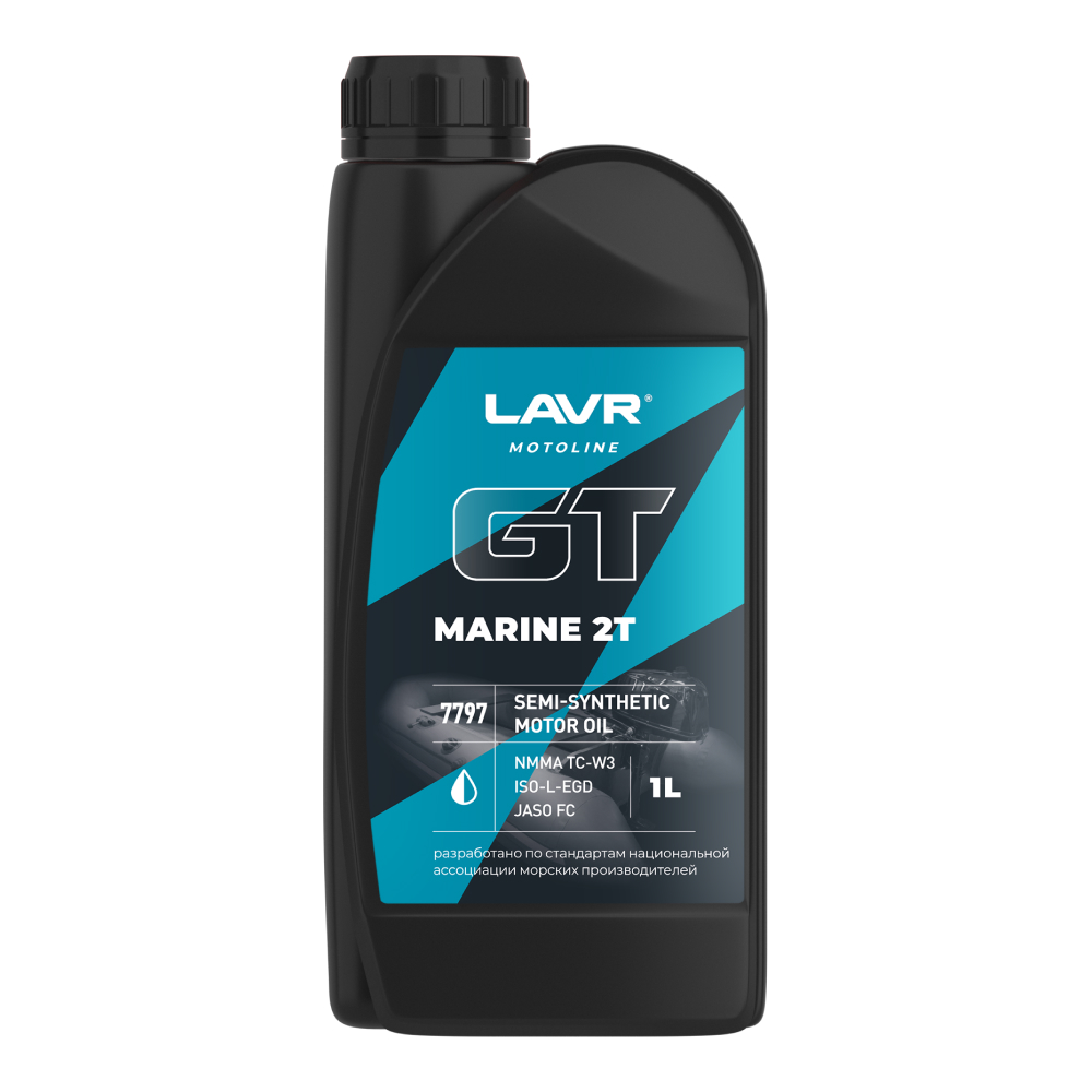 LAVR MOTO Моторное масло GT Marine 2Т FC, 1л