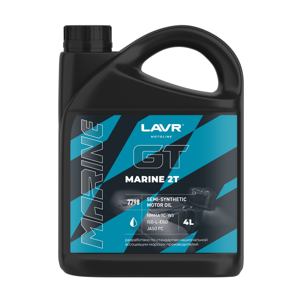 LAVR MOTO Моторное масло GT Marine 2Т FC, 4л